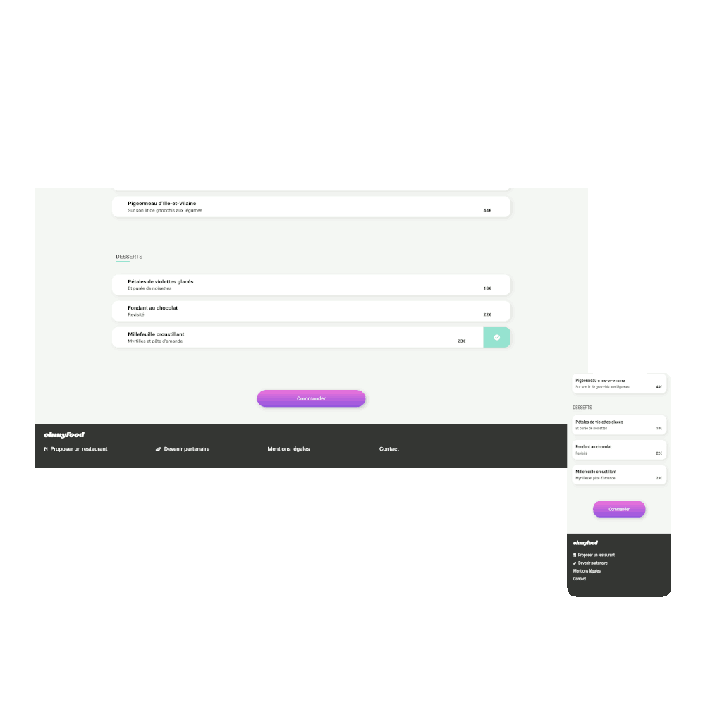 Capture d'écran de l'application